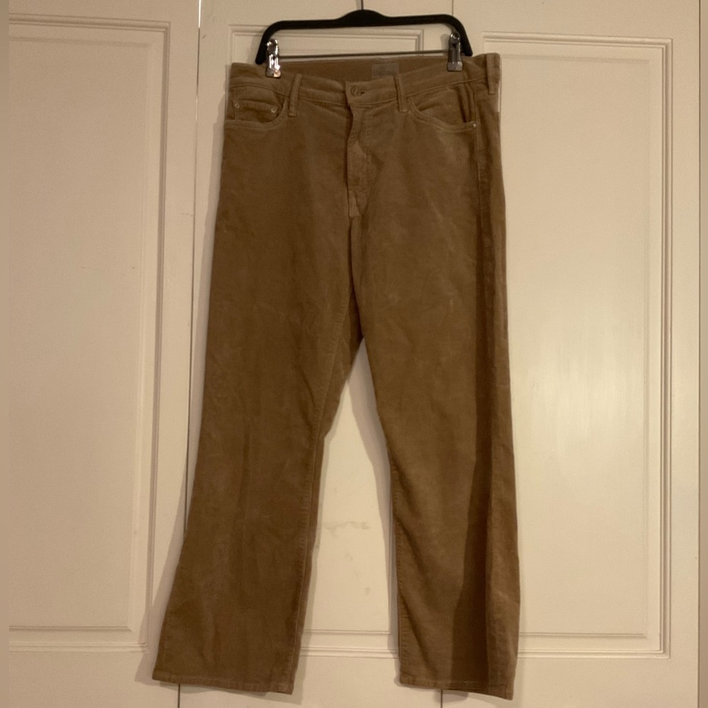 Corduroy MOTHER cropped jeans